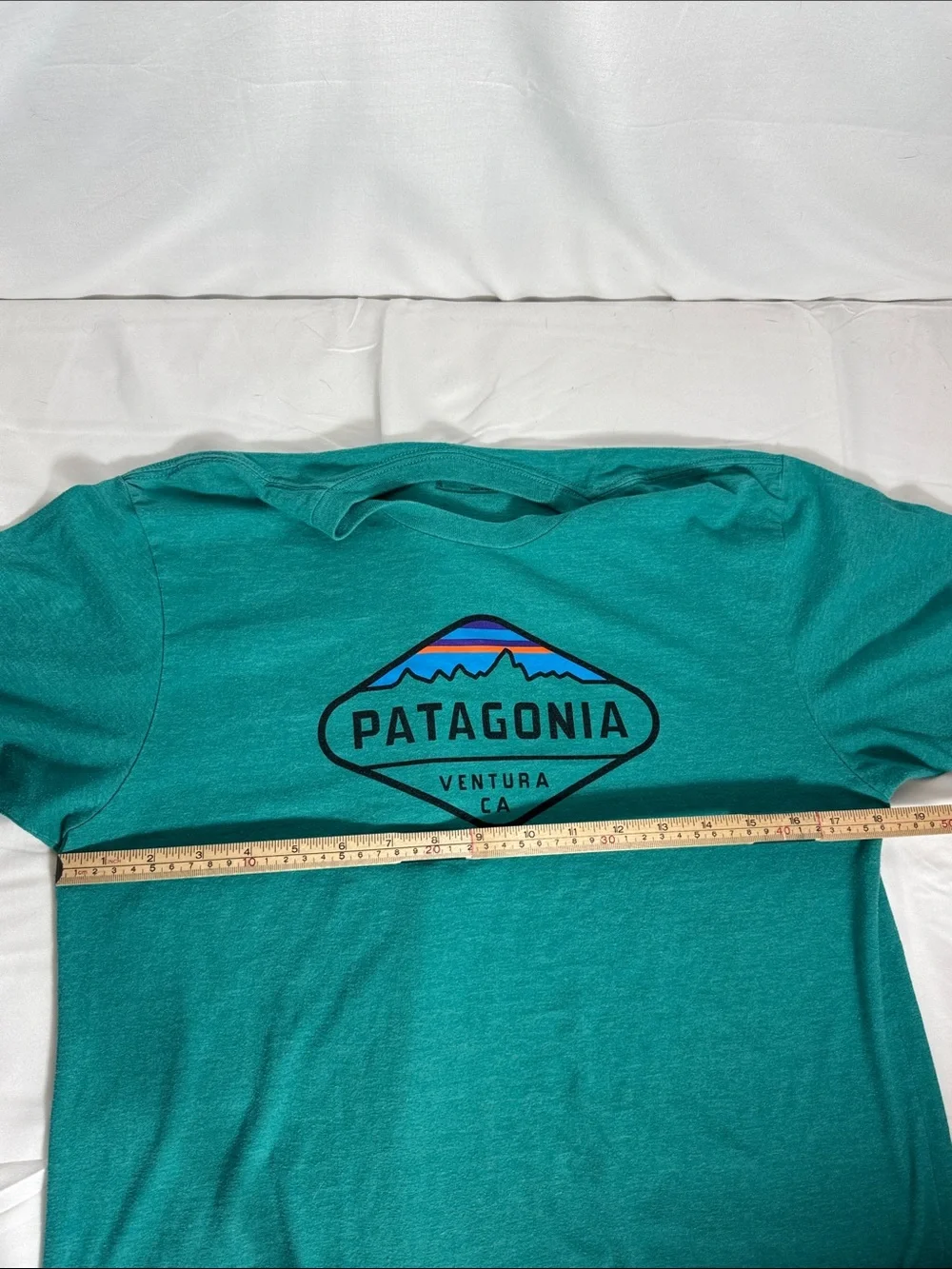Patagonia Men's Medium Slim Fit Ventura CA Graphic T-Shirt Teal M